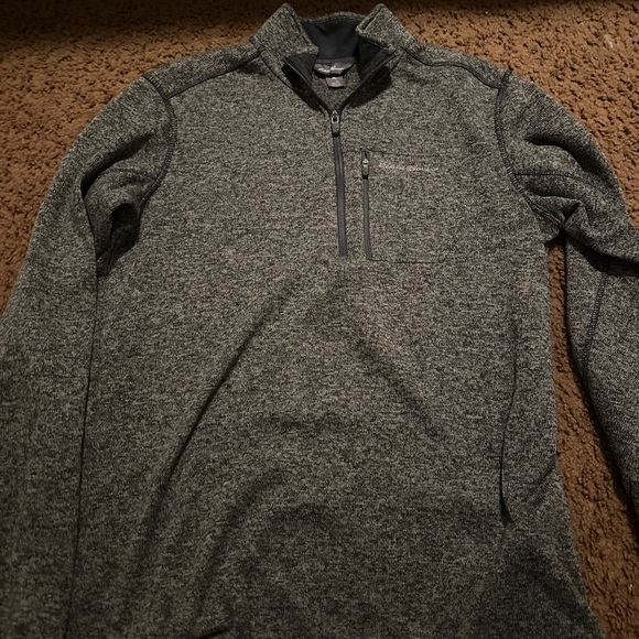 Eddie Bauer Quarter Zip Pullover Large Tall - Picture 3 of 4